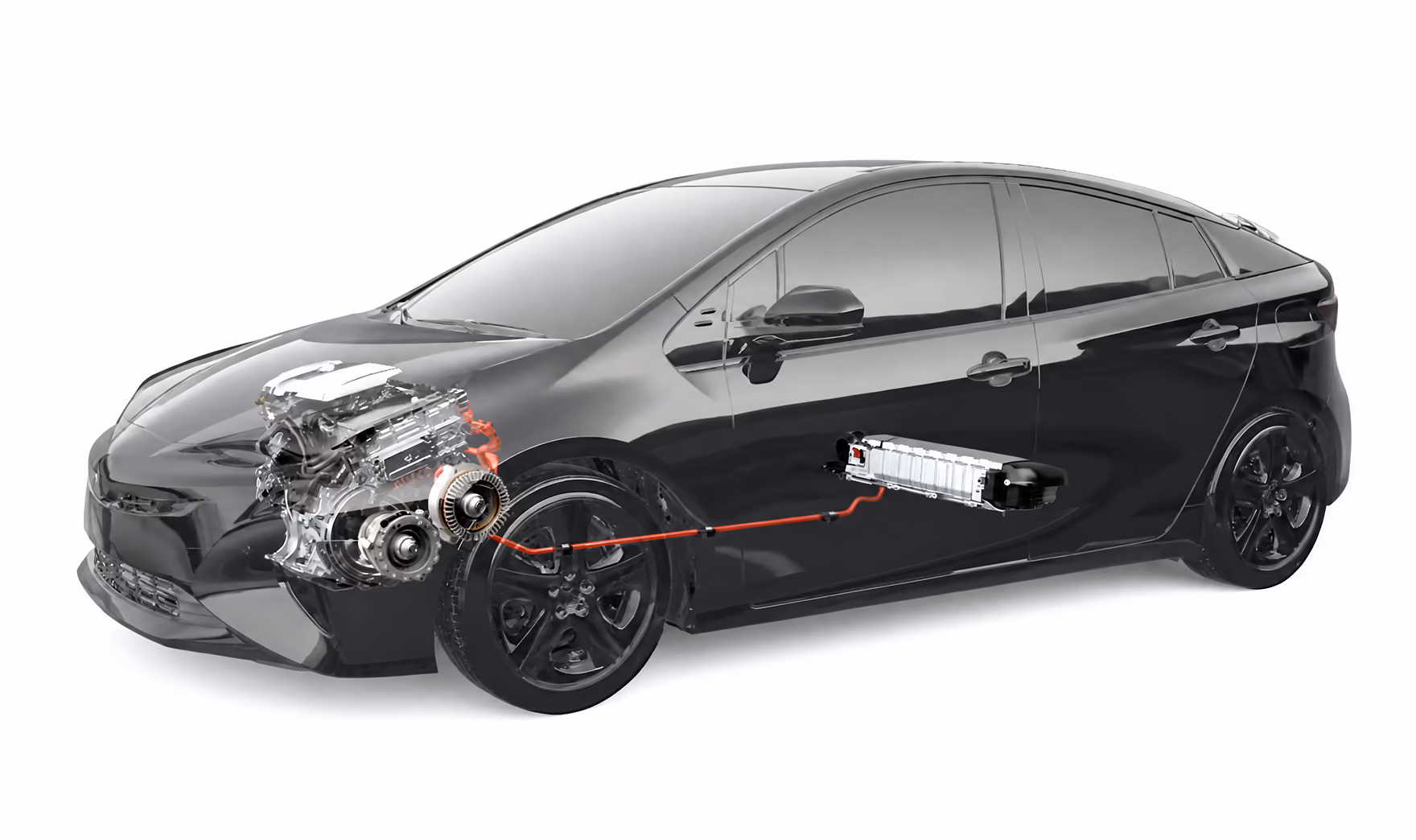 HEV car cutaway